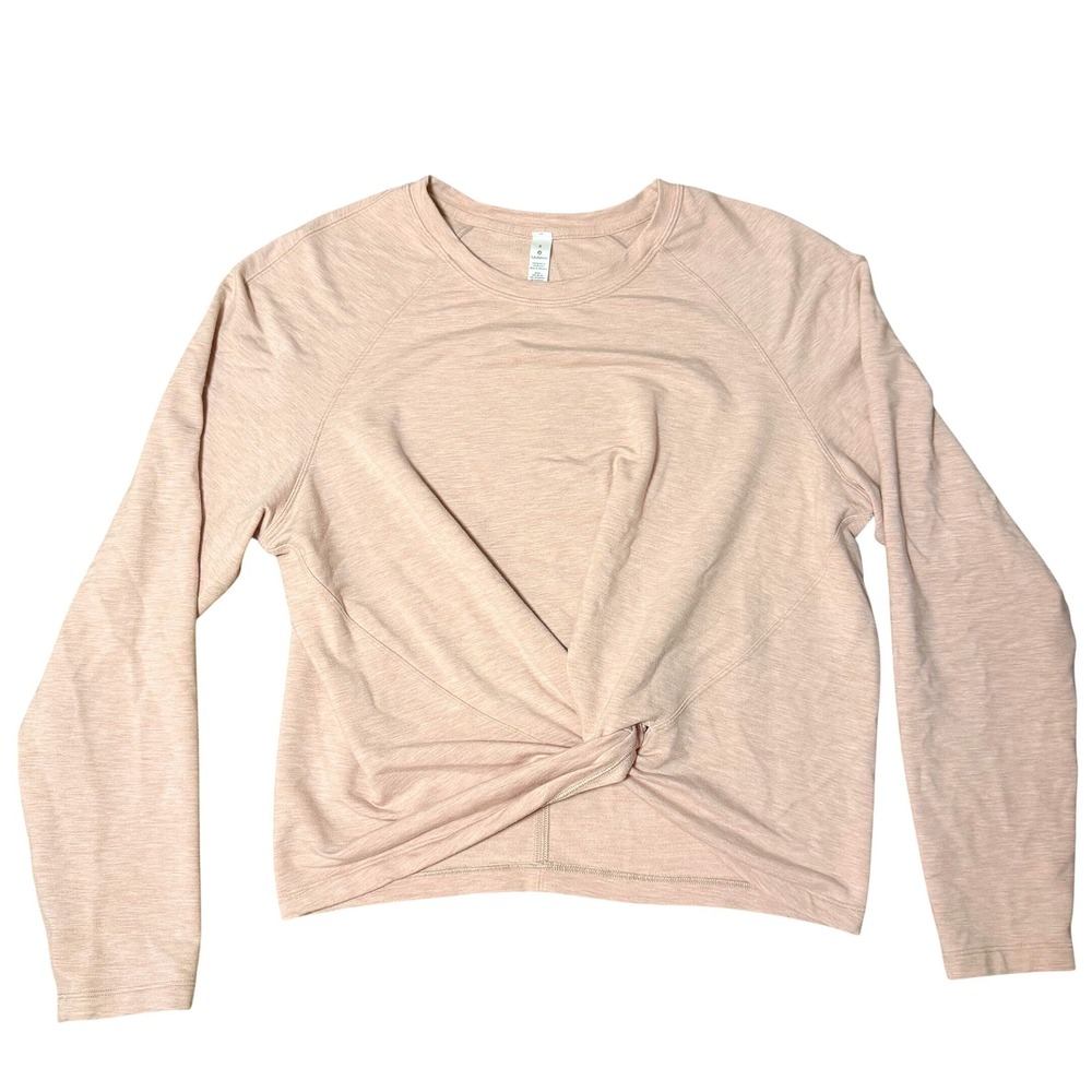 Lululemon Tuck & Gather Blush Pink Pullover Swetshirt Women's Size 6 Modal Blend